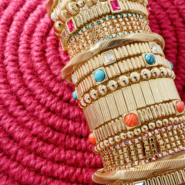 Beaded Stretch Bracelets, Elastic Bracelets for Women by Erimish