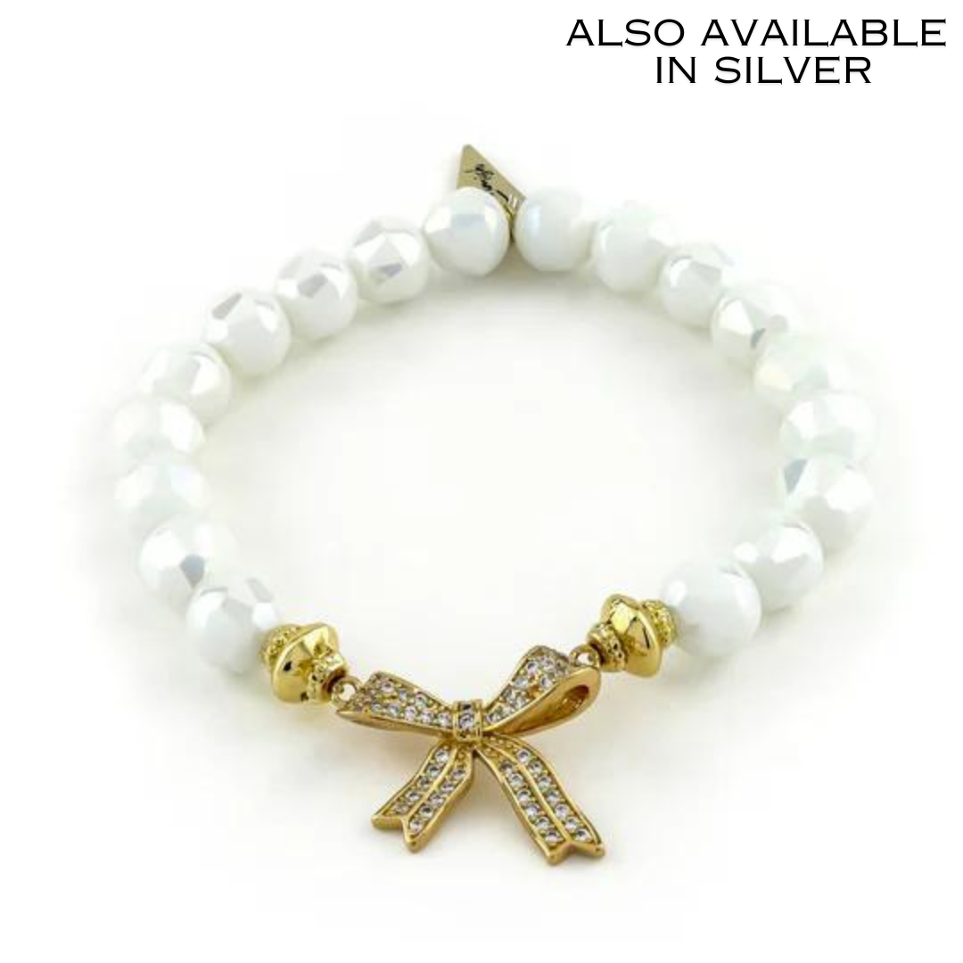 Amelia Bow Bracelet Silver