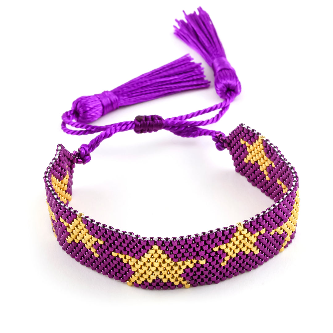 Beaded Star Cuff Brandon - Erimish