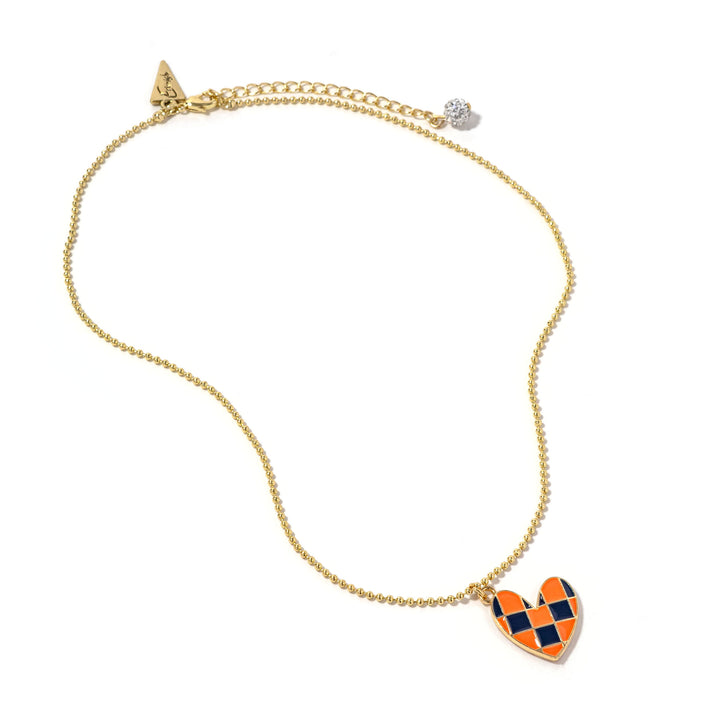 Checkered Heart Tyler Necklace - Erimish