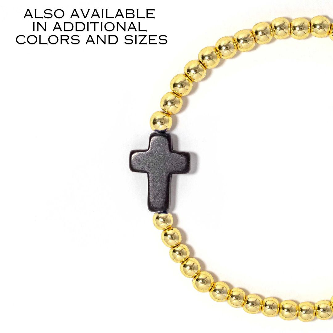 Cross Bracelet Black – Erimish