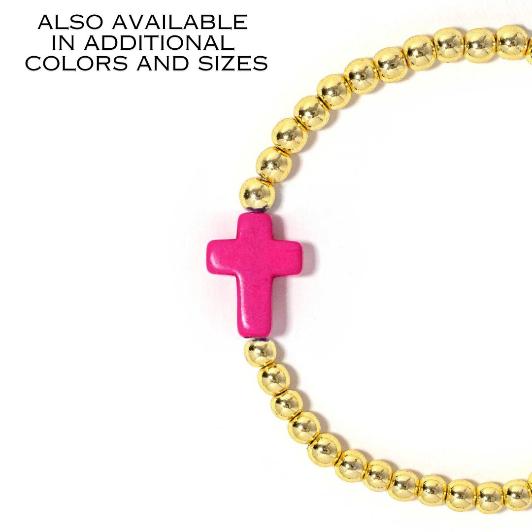 Cross Bracelet Pink – Erimish