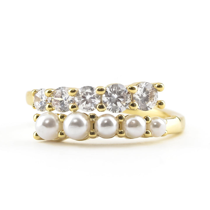 Pearl Double Dip Ring