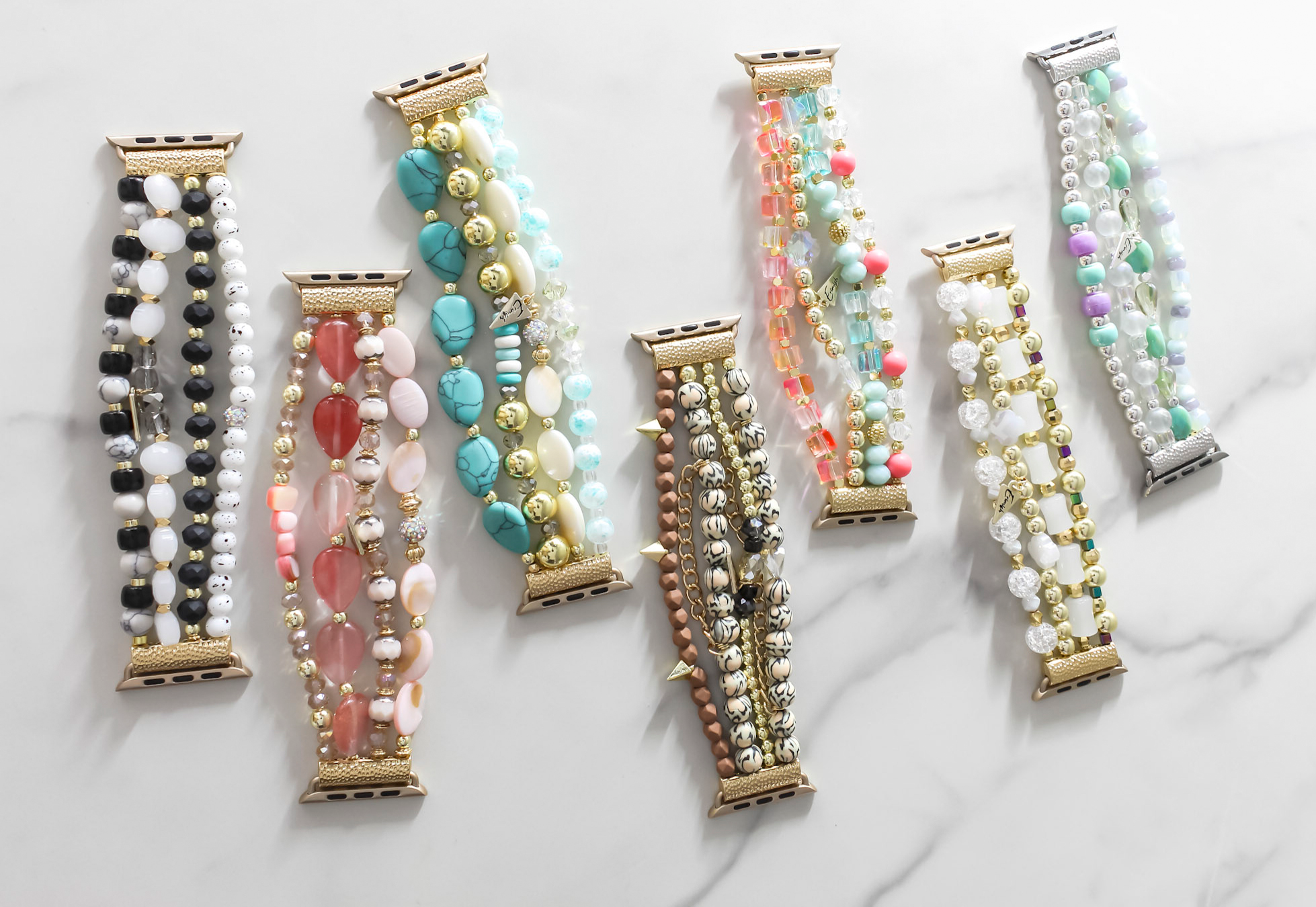 Beaded bracelet discount apple watch band