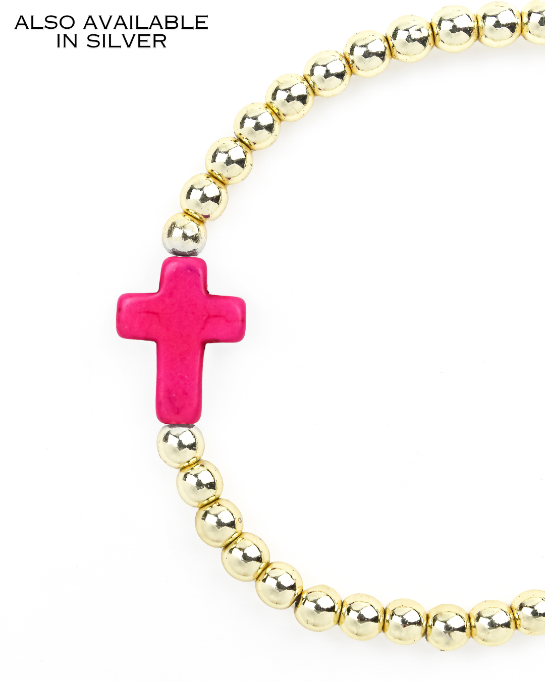 Cross Bracelet Pink