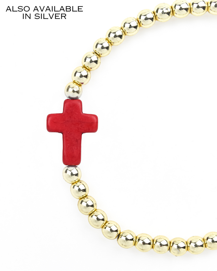 Cross Bracelet Red