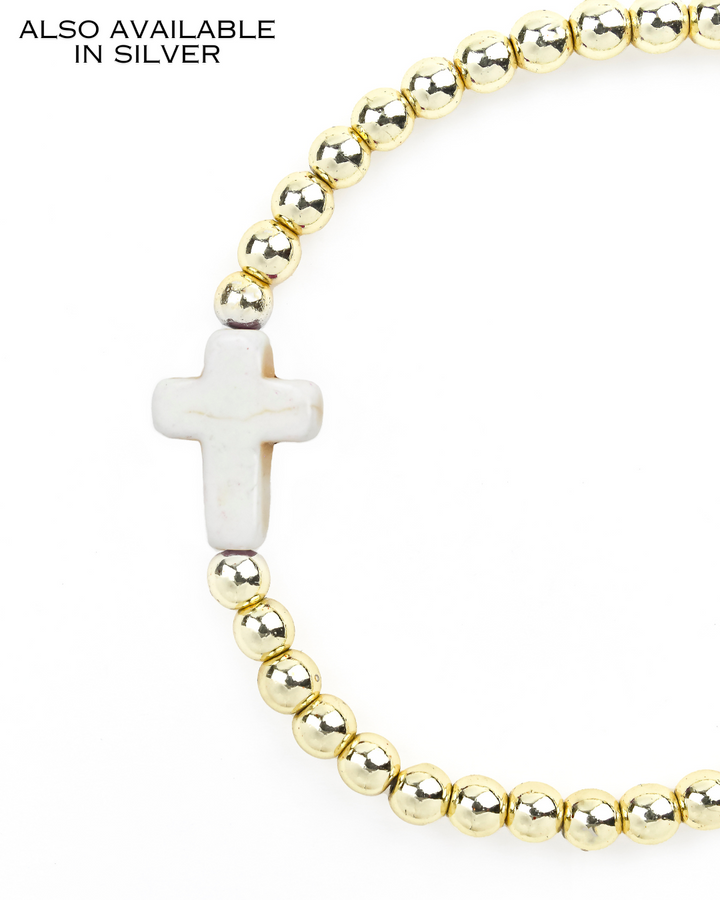 Cross Bracelet Cream