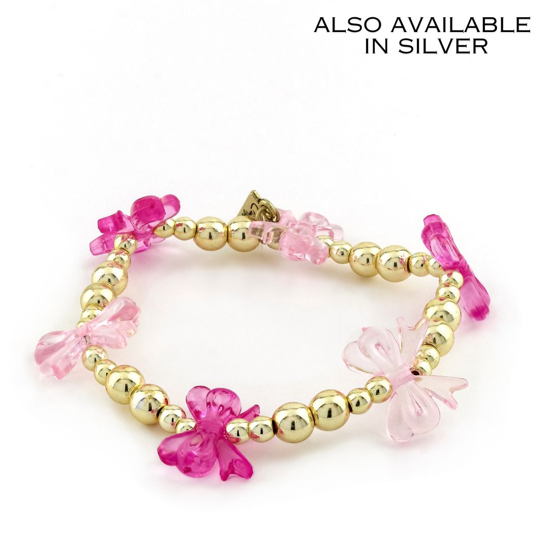Bow Bracelet Pink - Erimish