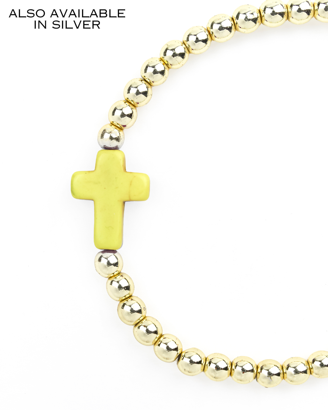 Cross Bracelet Yellow