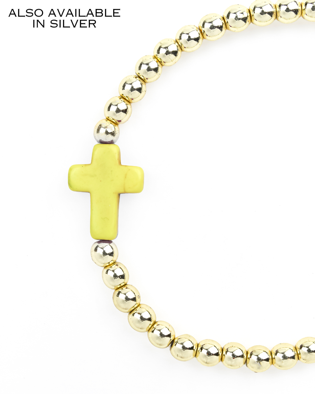 Cross Bracelet Yellow - Erimish