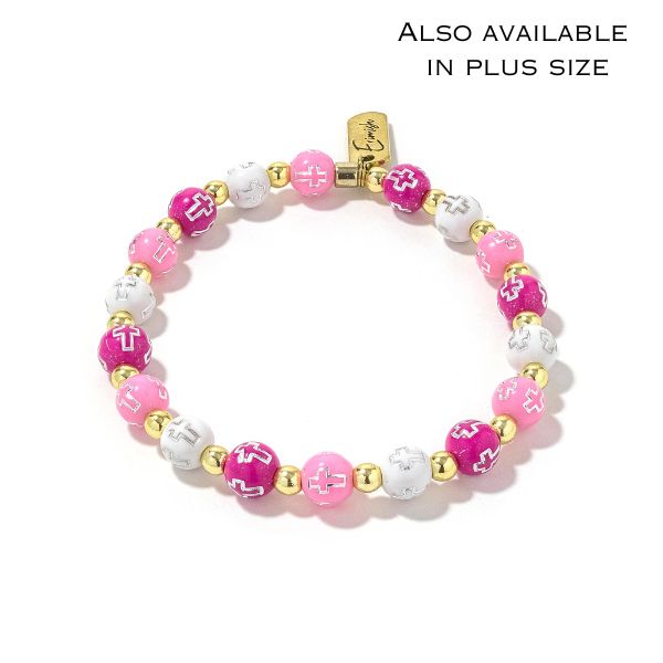Cross Staple Bracelet Breast Cancer