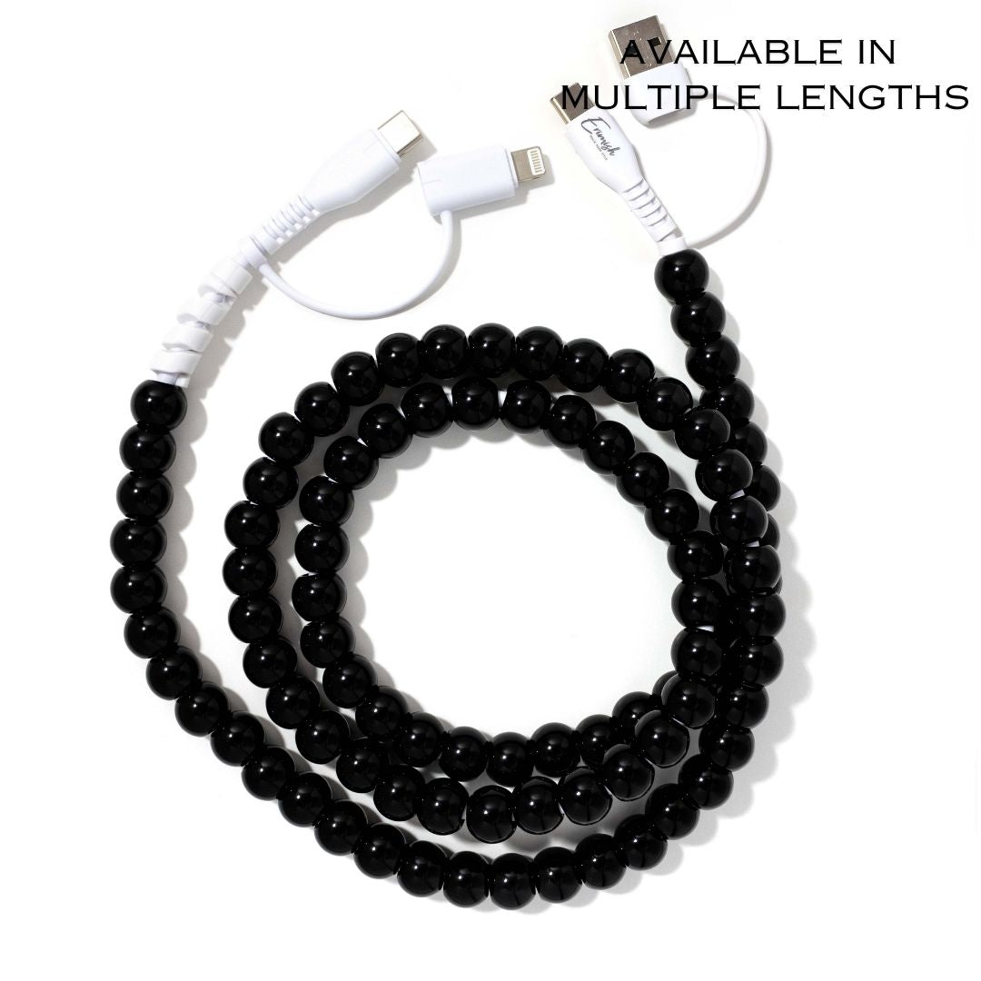 Beaded Phone Charger Blackout – Erimish