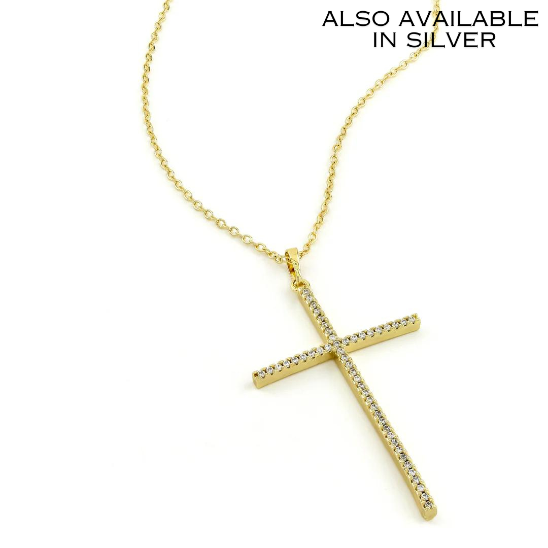 Sparkle Cross Necklace - Erimish