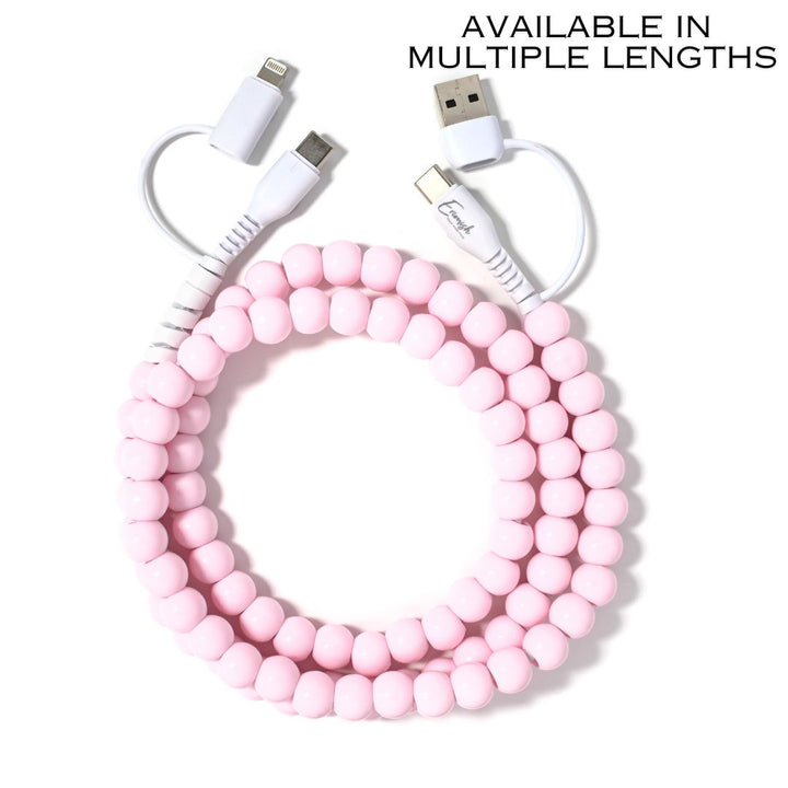 Beaded Phone Charger Bubblegum