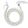 Beaded Phone Charger Pearl Bow