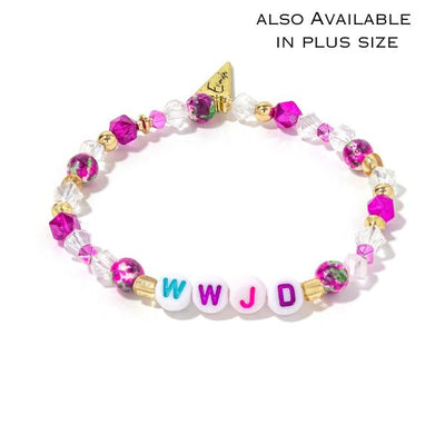 WWJD Bracelet Magenta