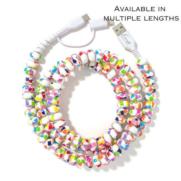 Beaded Phone Charger Fruity