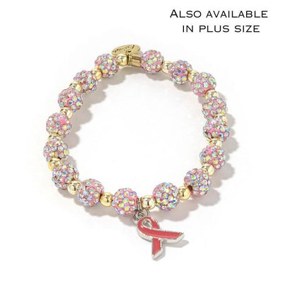 Breast Cancer Shambala Bracelet