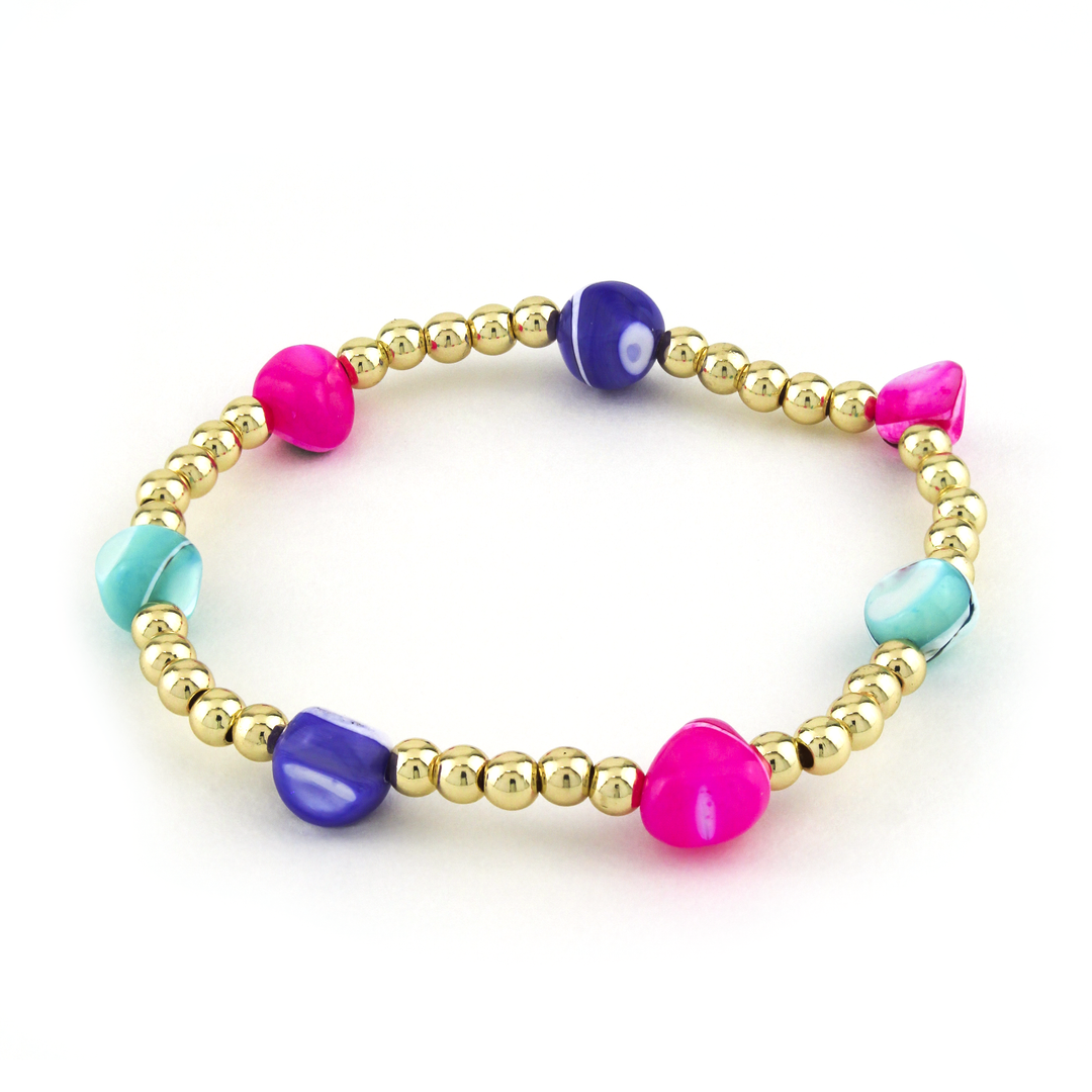 Multi Shell Bracelet 4mm - Erimish