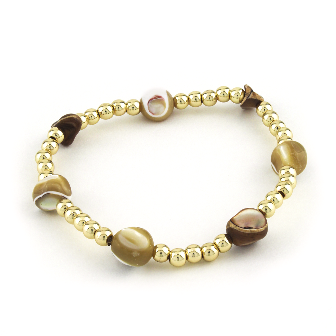 Neutral Shell Bracelet 4mm - Erimish