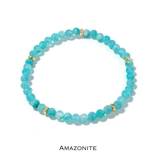 14k Gold Filled Gemstone Bracelet 4mm