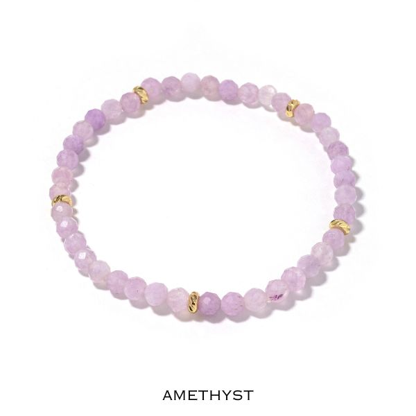 14k Gold Filled Gemstone Bracelet 4mm