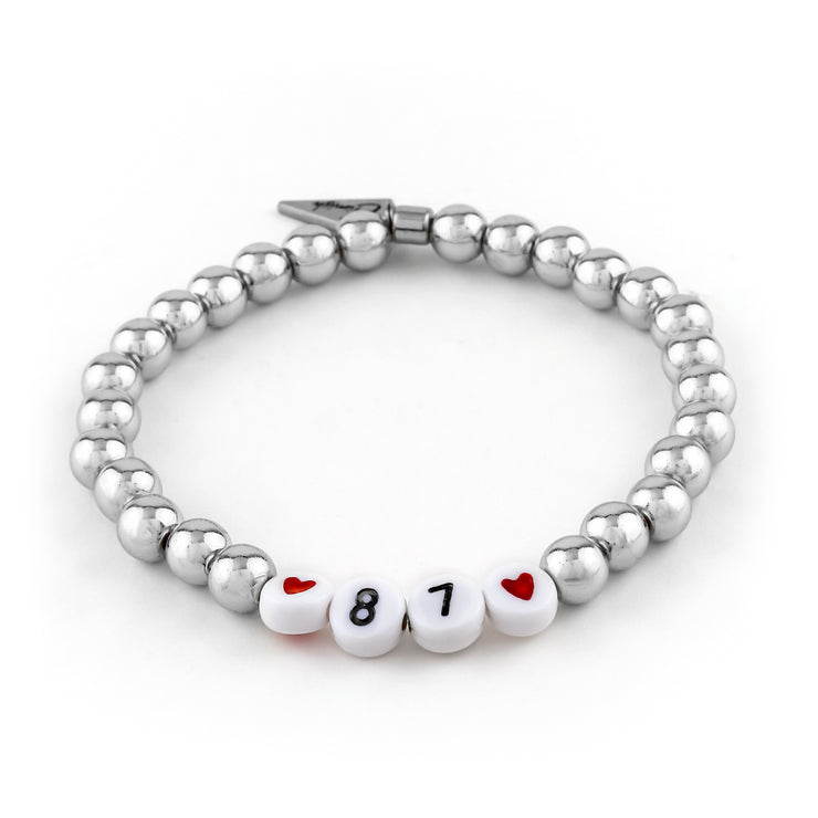 Number + Heart Custom Bracelet