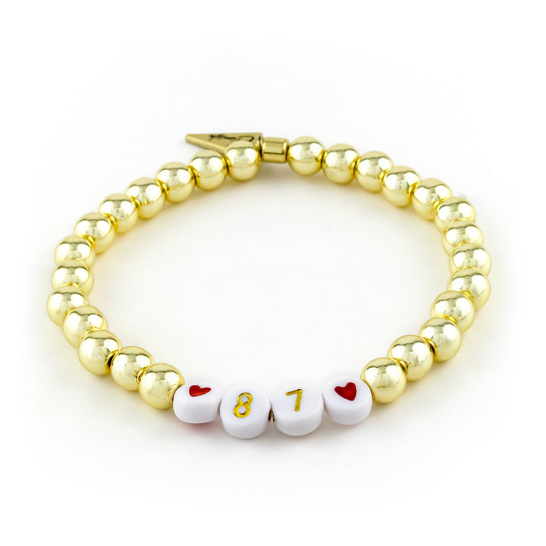 Number + Heart Custom Bracelet – Erimish