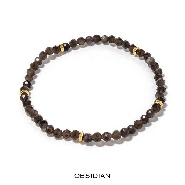 14k Gold Filled Gemstone Bracelet 4mm