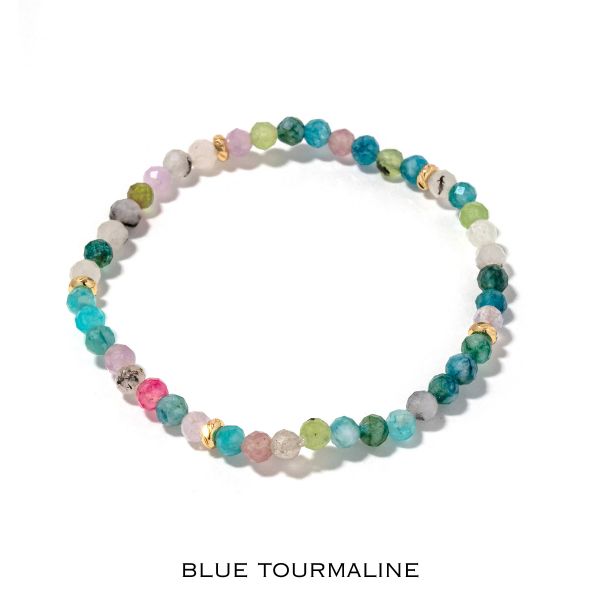 14k Gold Filled Gemstone Bracelet 4mm