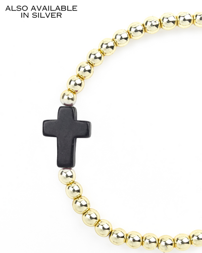 Cross Bracelet Black