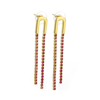 Adam Earrings Hot Pink