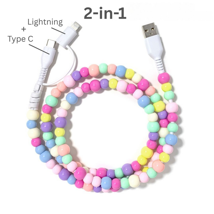 Beaded Phone Charger Multi - Erimish