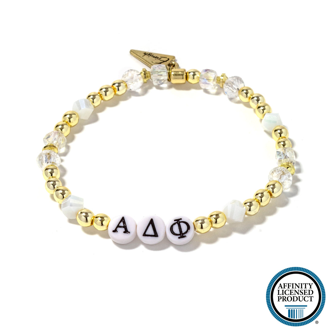 Alpha Delta Pi Bracelet 1 - White Bracelet