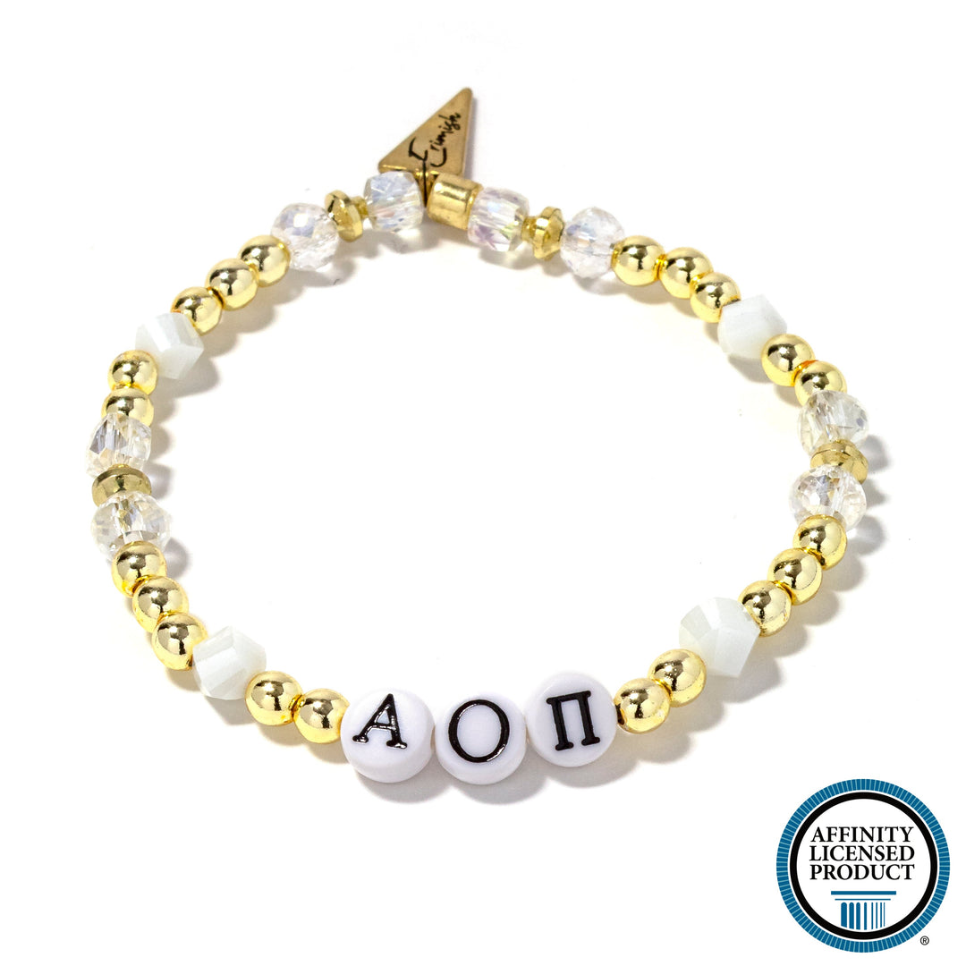 Alpha Omicron Phi - White Bracelet