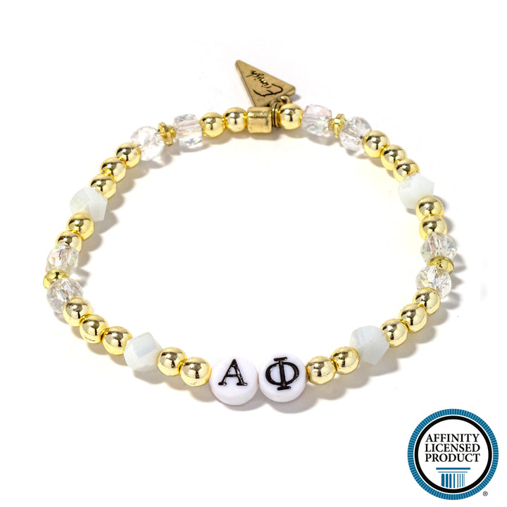 Alpha Phi - White Bracelet