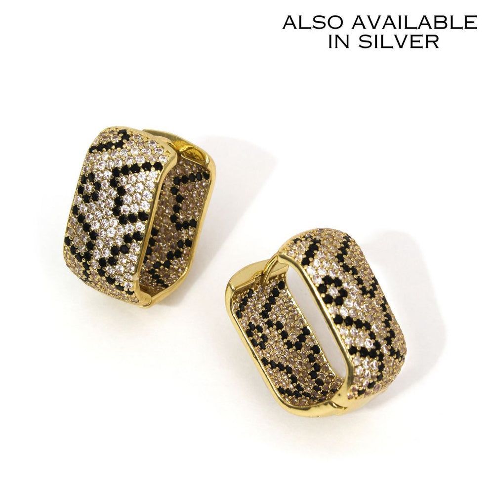Leopard Sparkle Earrings - Erimish