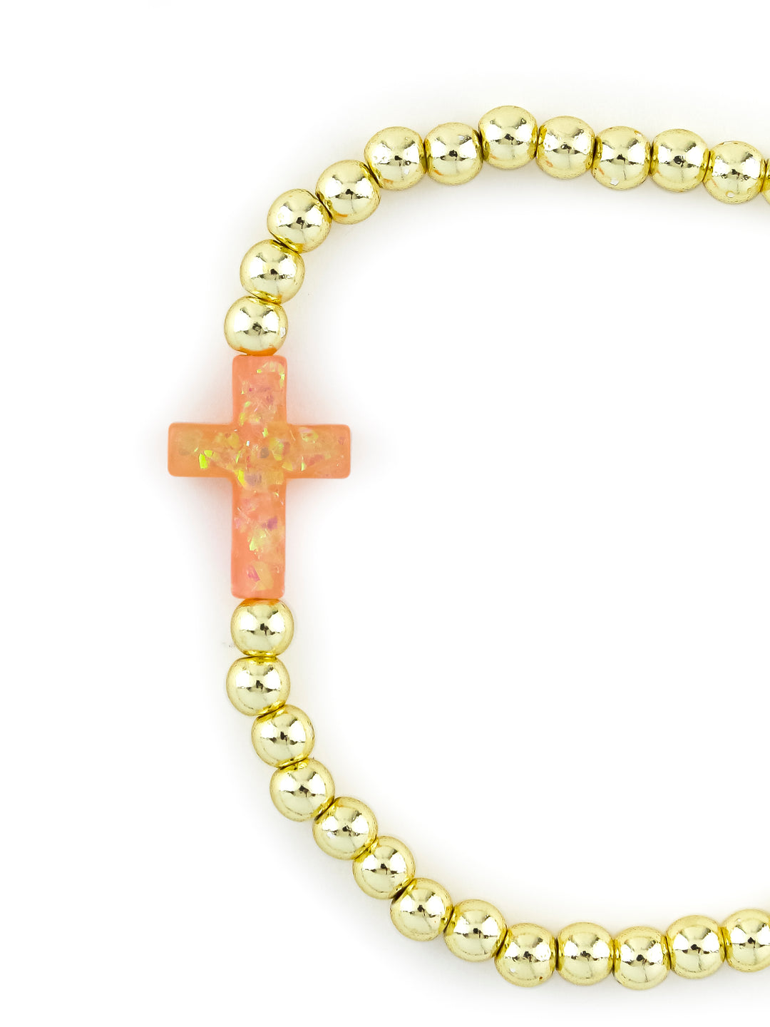 Asher Cross Bracelet Champagne - Erimish