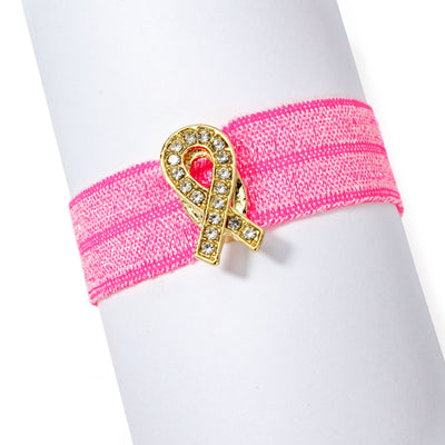 Breast Cancer Ribbon Stretch Slider