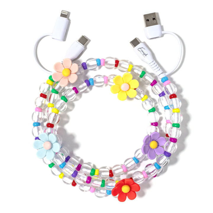 Beaded Phone Charger April Showers