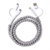 Beaded Phone Charger Asher Grey