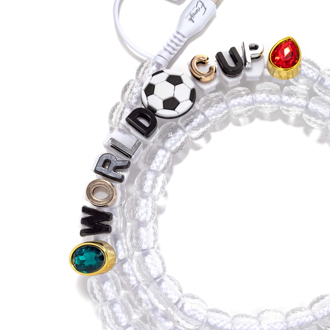 Beaded Phone Charger World Cup