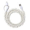 Beaded Phone Charger Pearl Bow