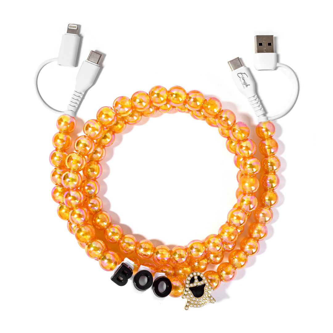 Beaded Phone Charger Boo