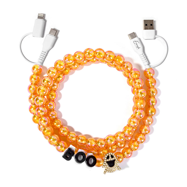 Beaded Phone Charger Boo