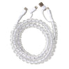 Beaded Phone Charger Clear Fizz