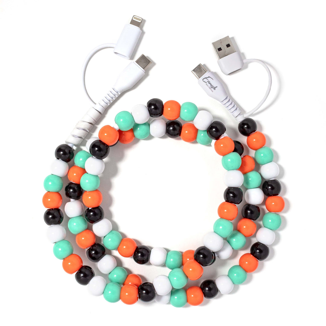 Beaded Phone Charger Monarch