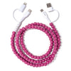 Beaded Phone Charger Asher Magenta