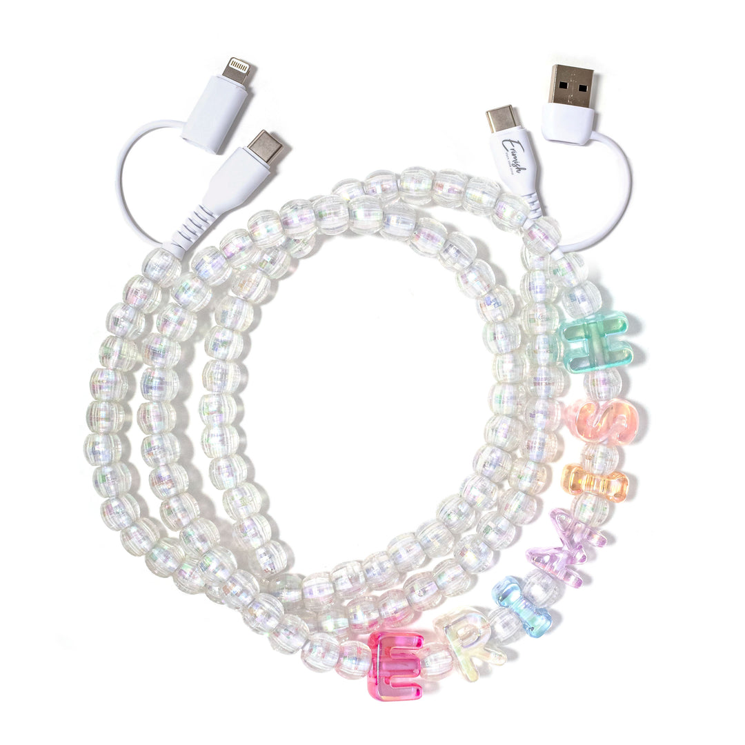 Beaded Phone Charger Block Party Custom