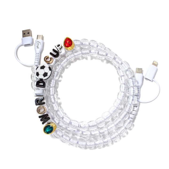 Beaded Phone Charger World Cup